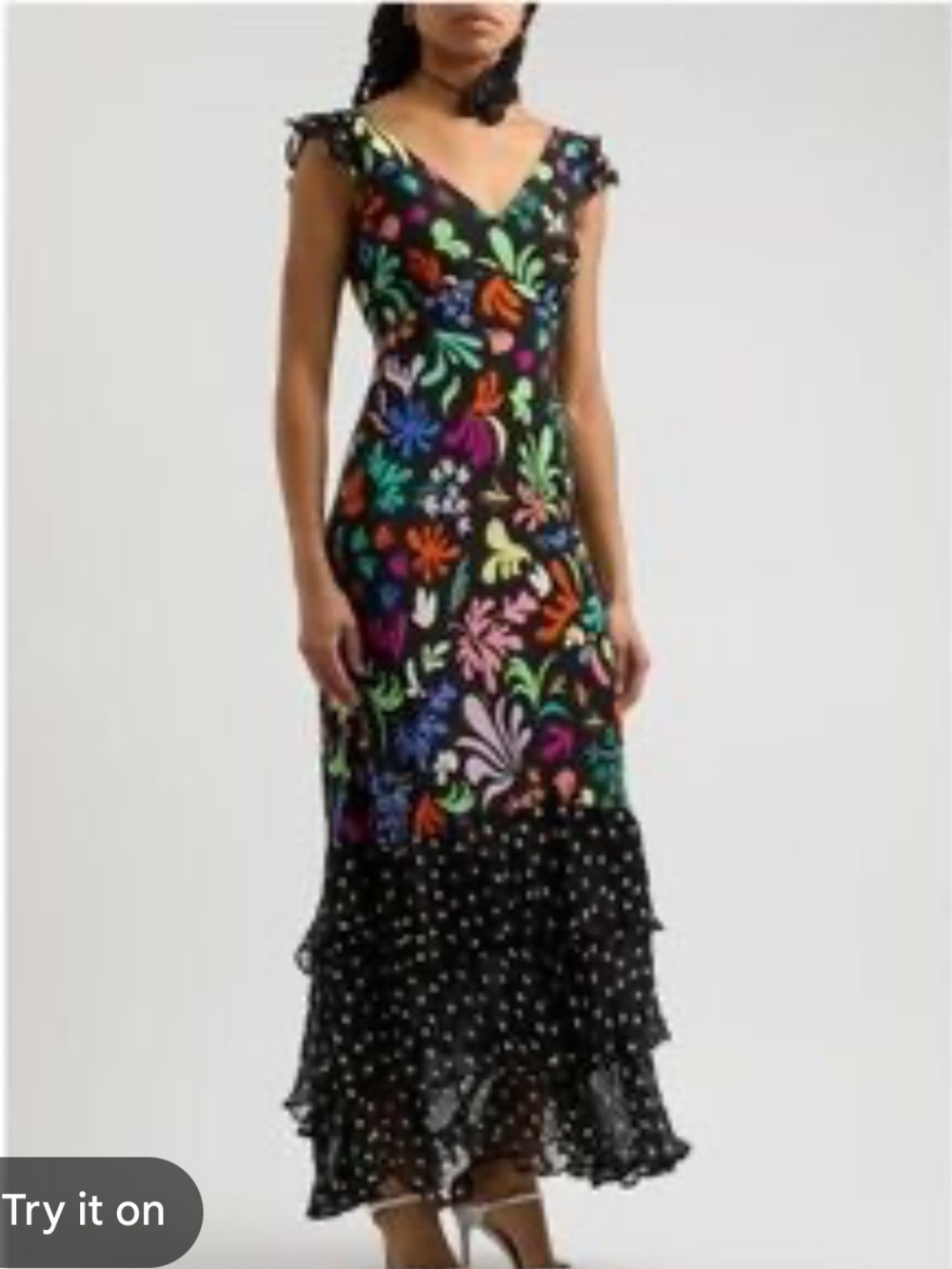 Rixo Silk Ossy Maxi Dress, size 4